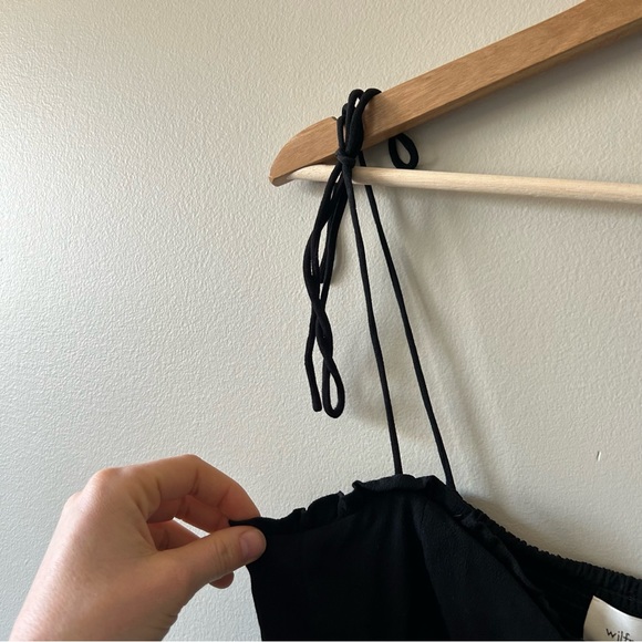 SOLD - Aritzia Wilfred Black Fable Dress Summer Mini Dress Size 8 - Picture 9 of 11